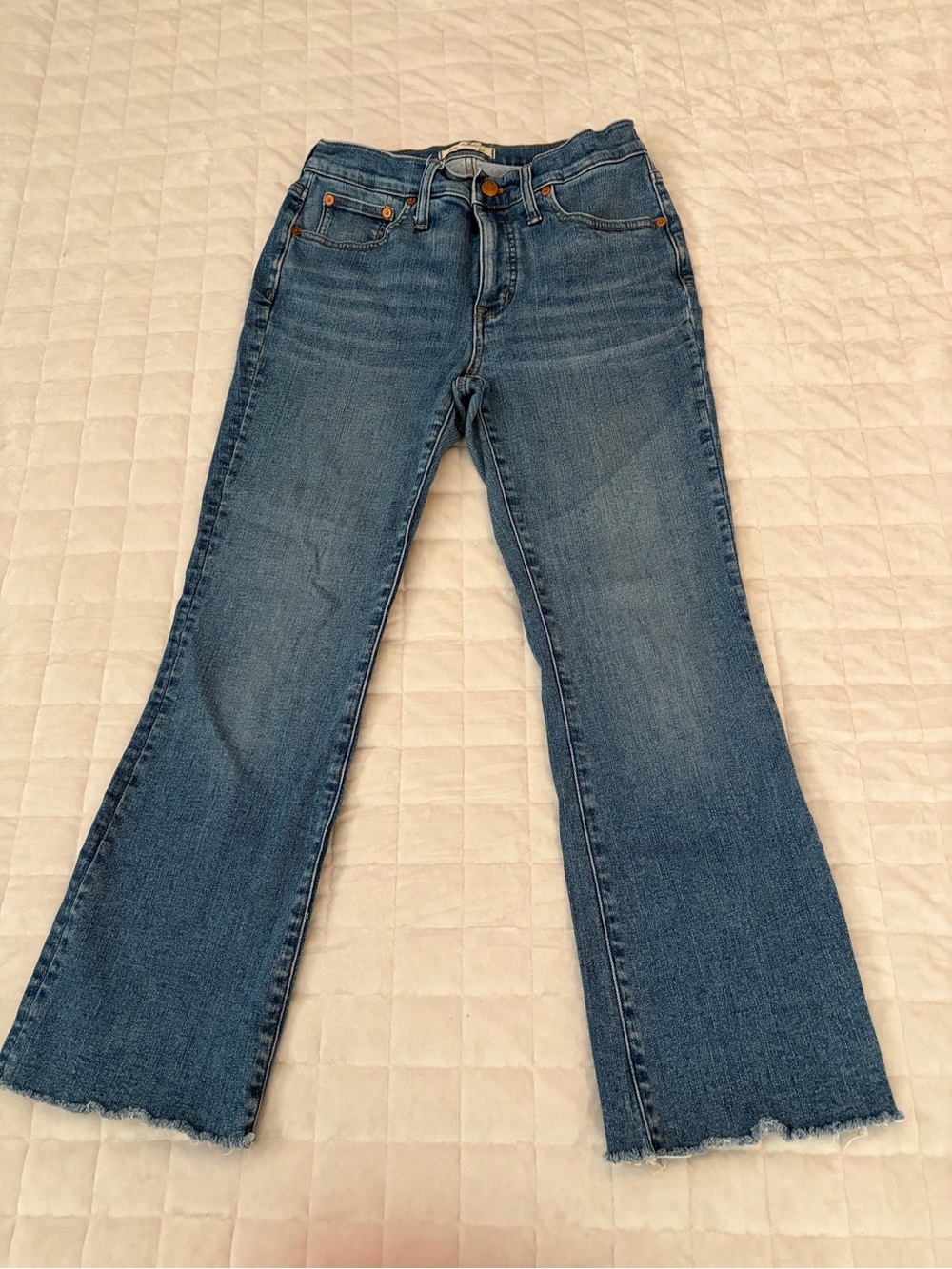Madewell Mid-Rise Kick Out Jeans, Size 27